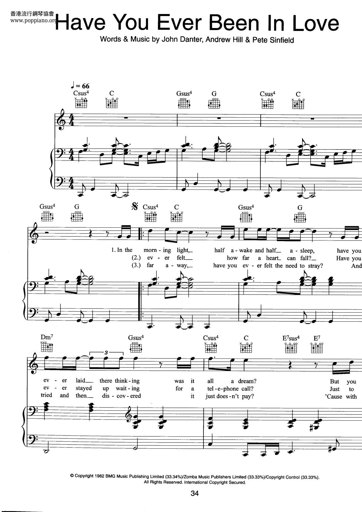 Westlife Have You Ever Been In Love Sheet Music Pdf Free