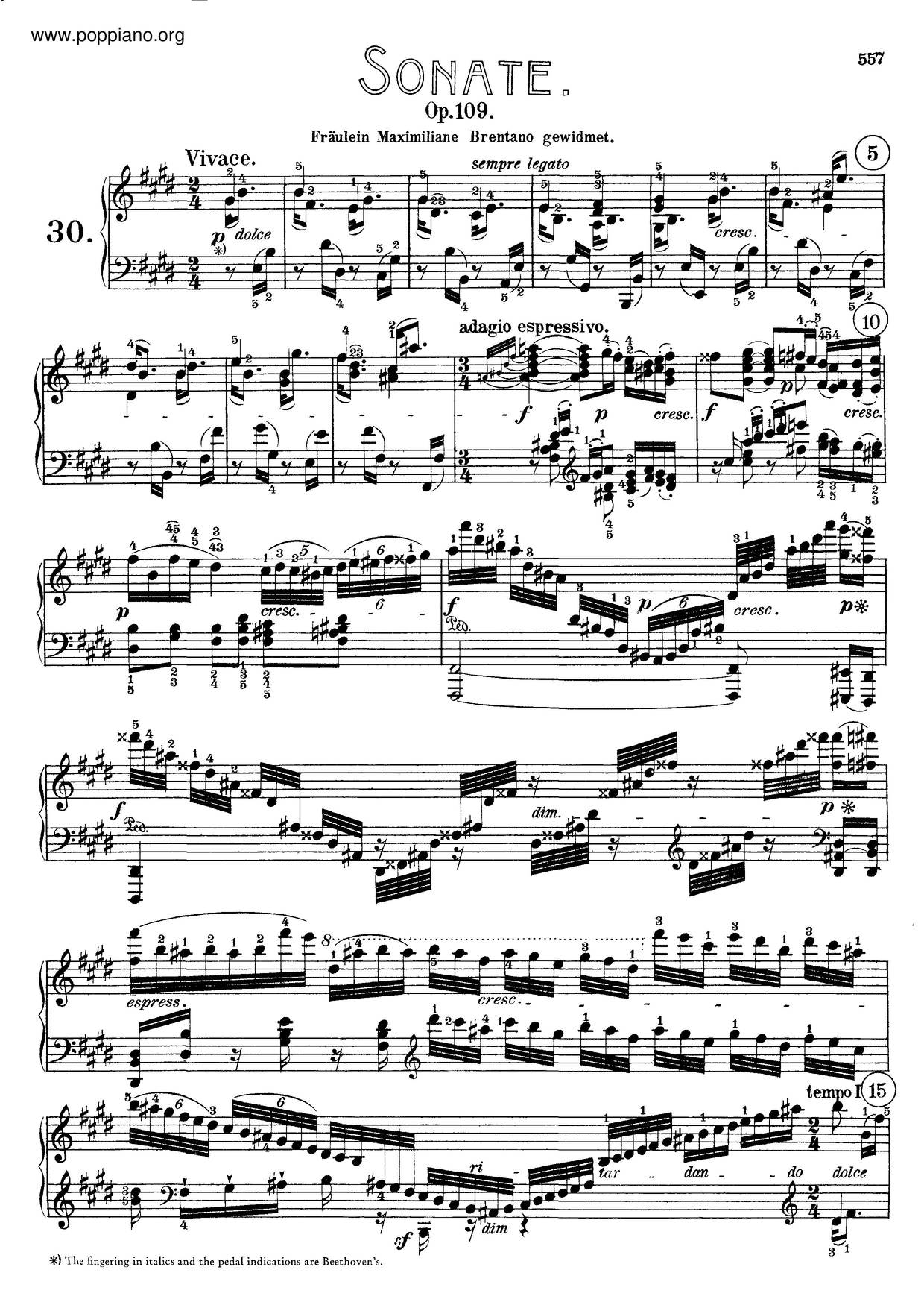 Beethoven Piano Sonata No In E Major Op Sheet Music Pdf