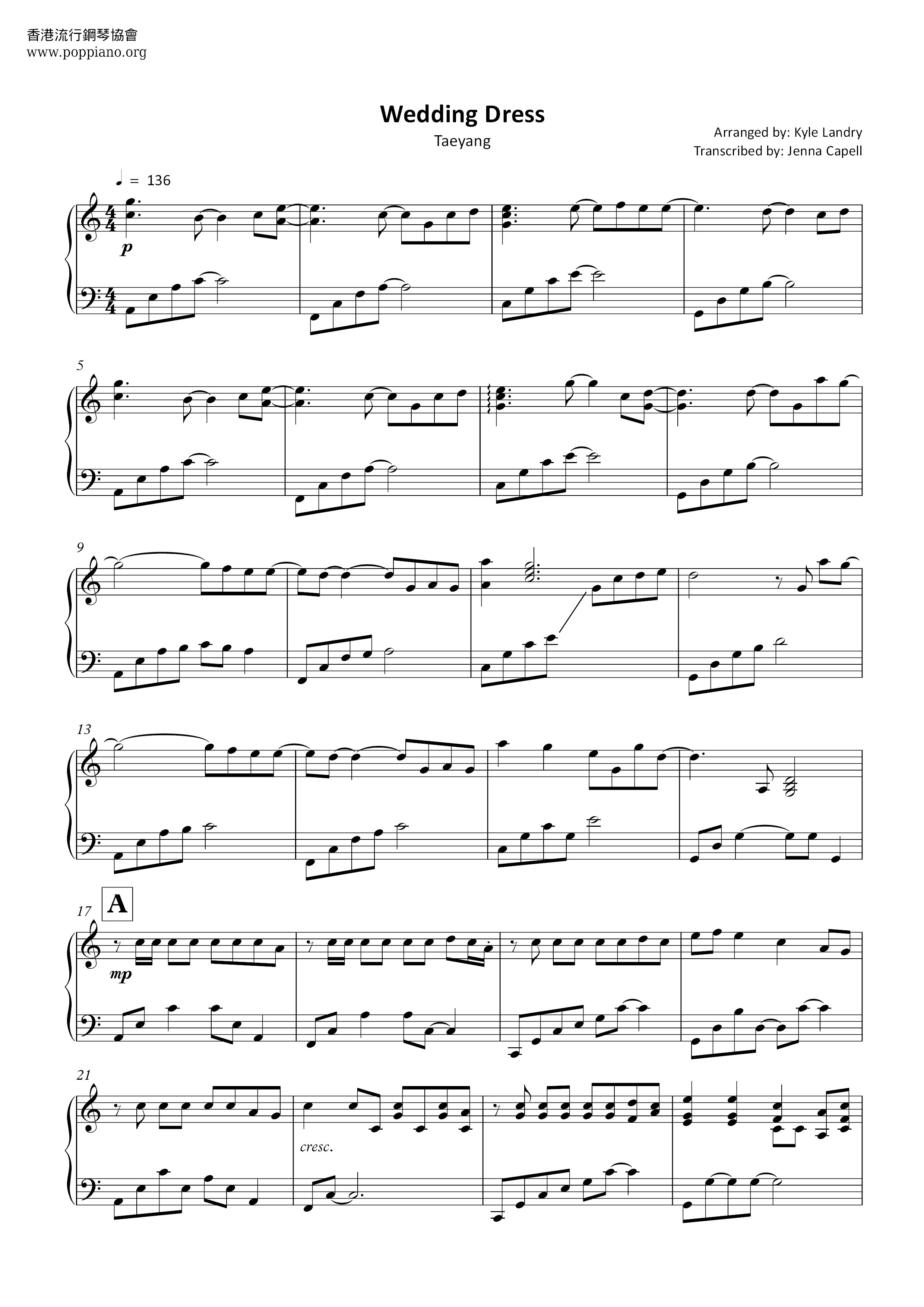 big-bang-wedding-dress-sheet-music-pdf-free-score-download