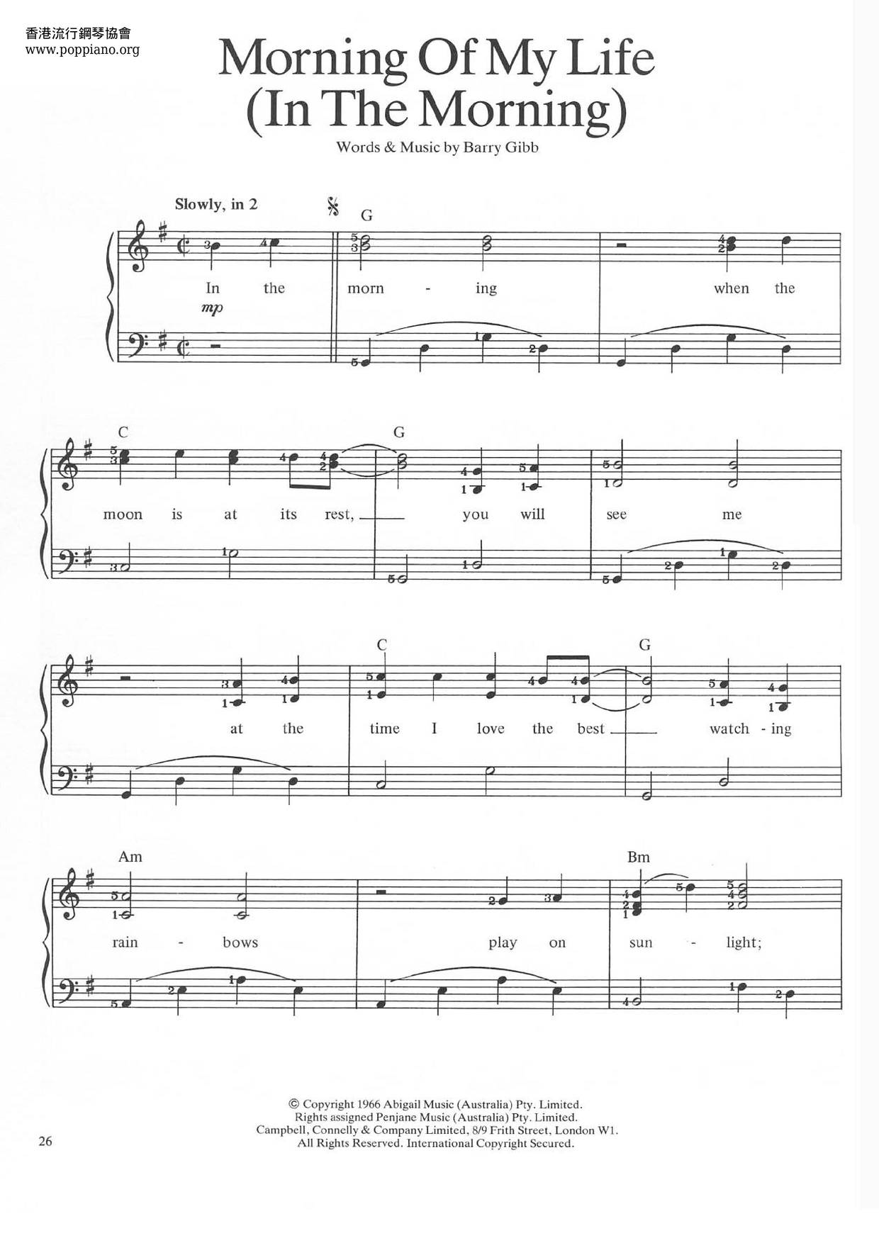 bee-gees-morning-of-my-life-in-the-morning-sheet-music-pdf-free