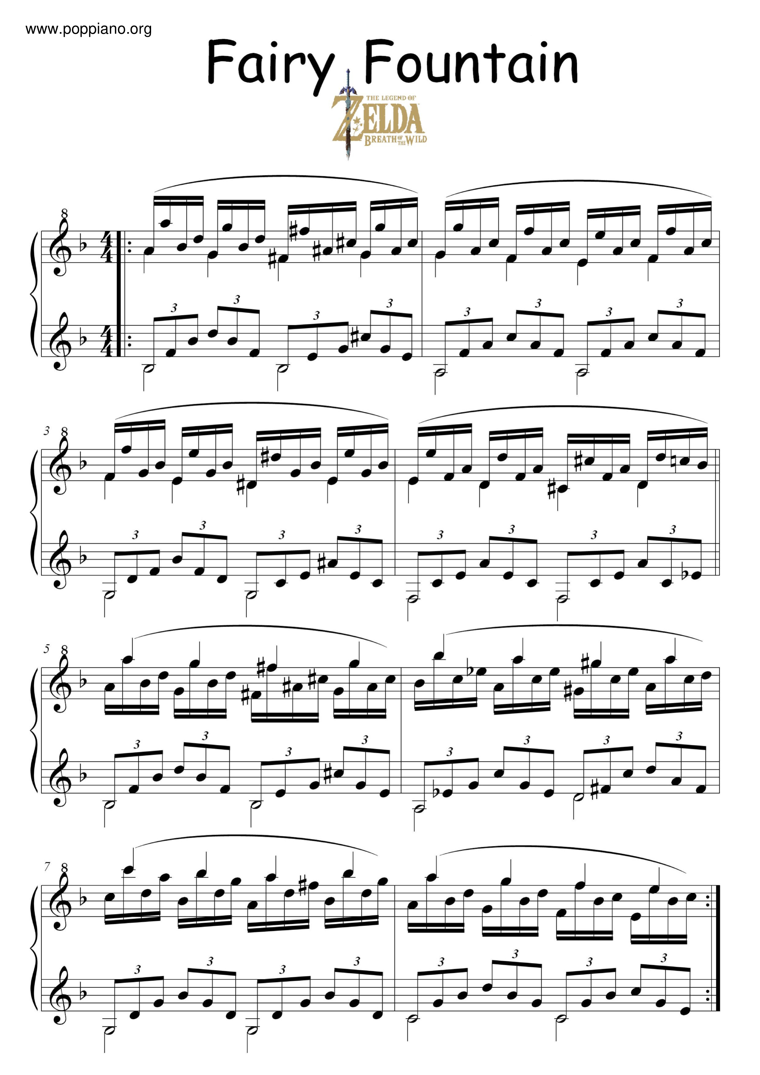 the-legend-of-zelda-ocarina-of-time-great-fairy-fountain-sheet-music