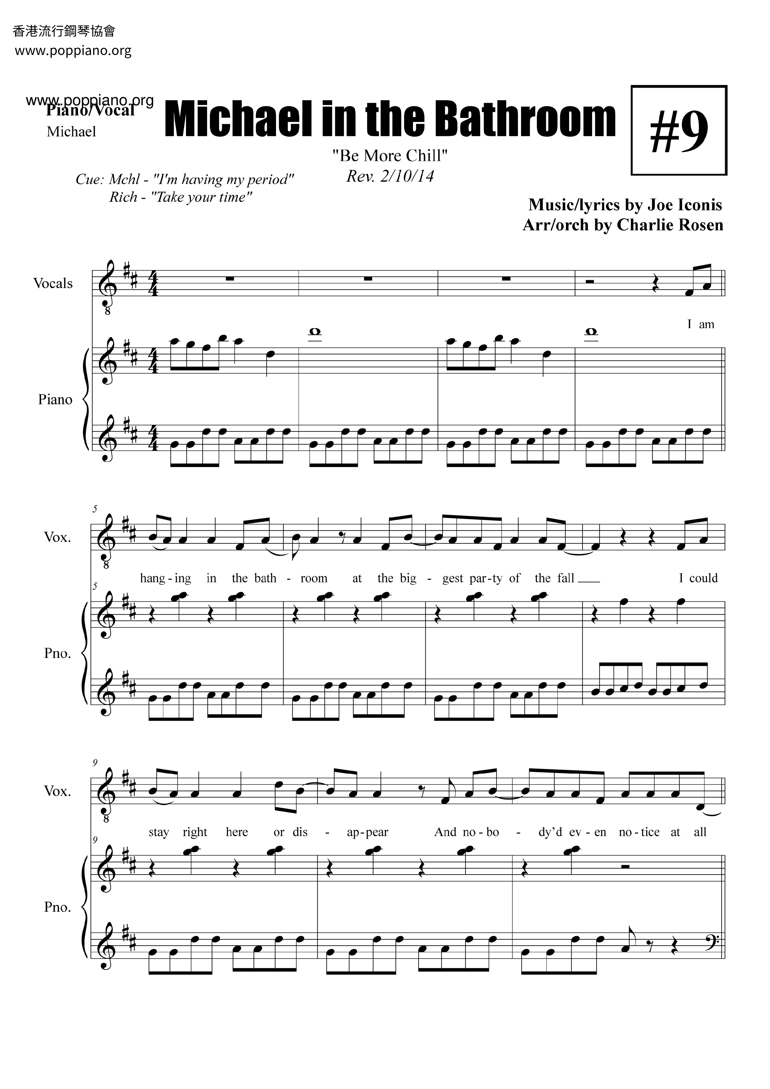 George Salazar-Michael In The Bathroom Sheet Music pdf, - Free Score 