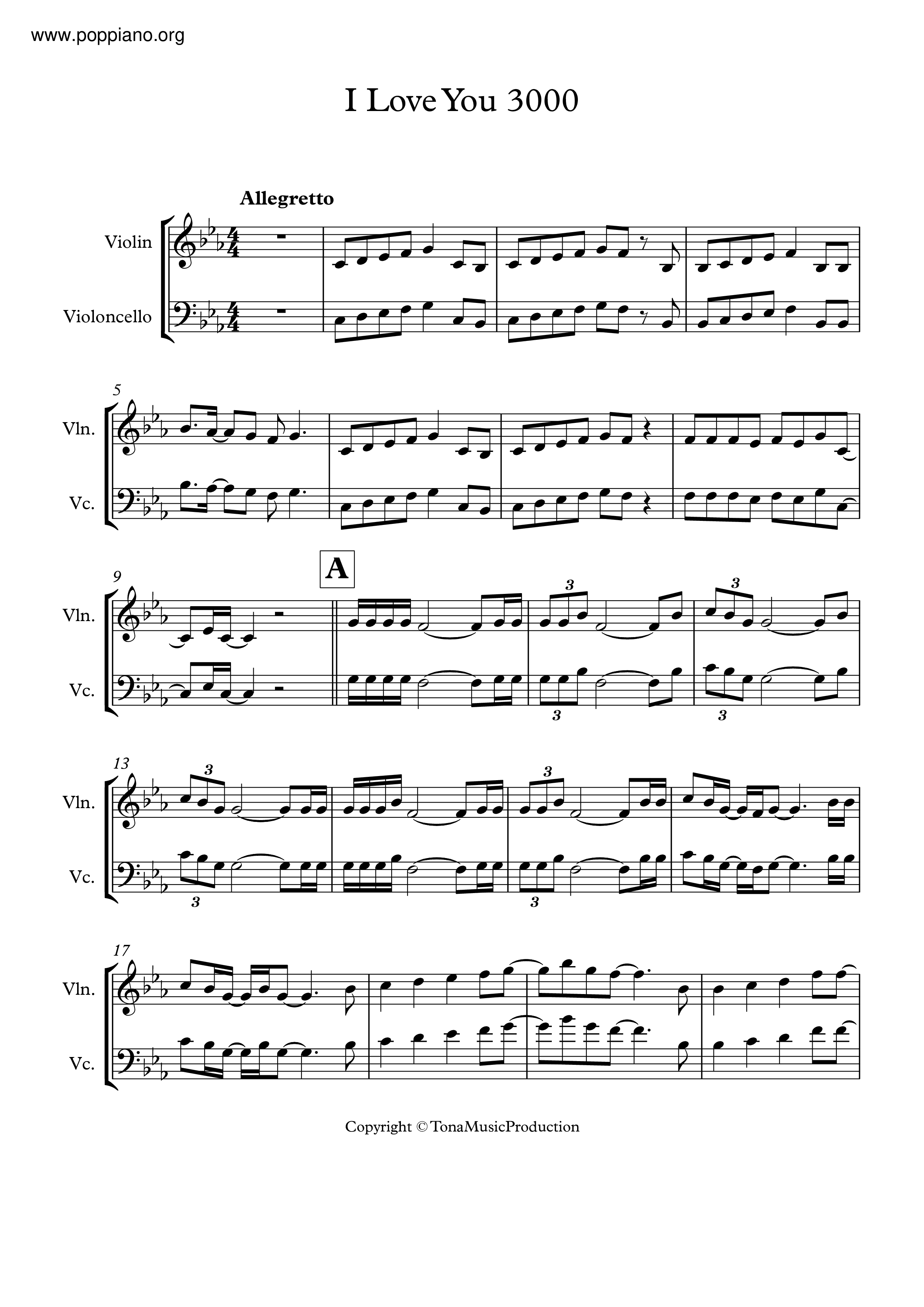 Stephanie Poetri I Love You 3000 Violin Score Pdf Free Score Download ★