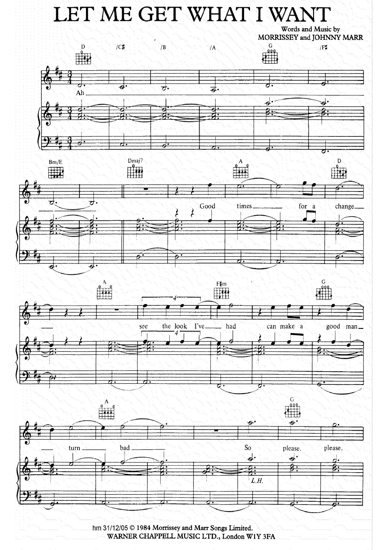 the-smiths-let-me-get-what-i-want-sheet-music-pdf-free-score-download