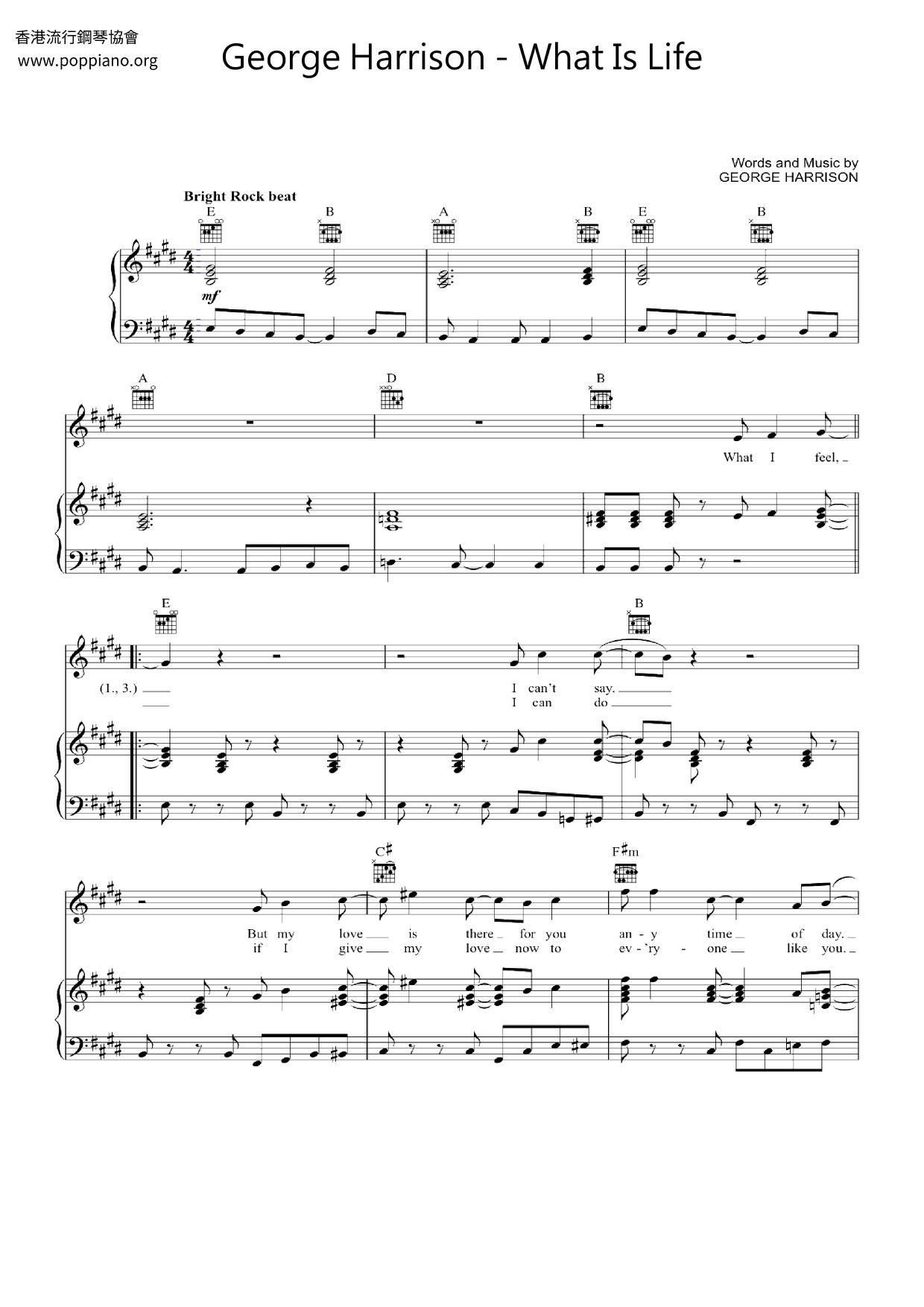 george-harrison-what-is-life-sheet-music-pdf-free-score-download