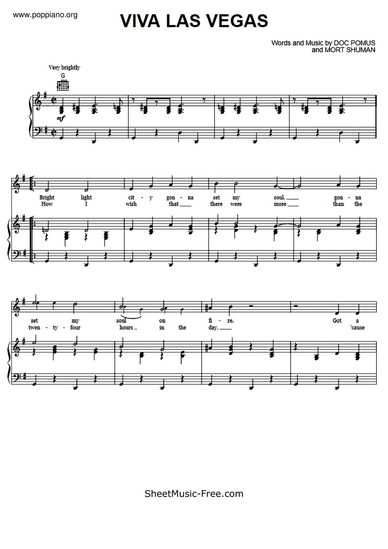 elvis-presley-viva-las-vegas-sheet-music-pdf-free-score-download