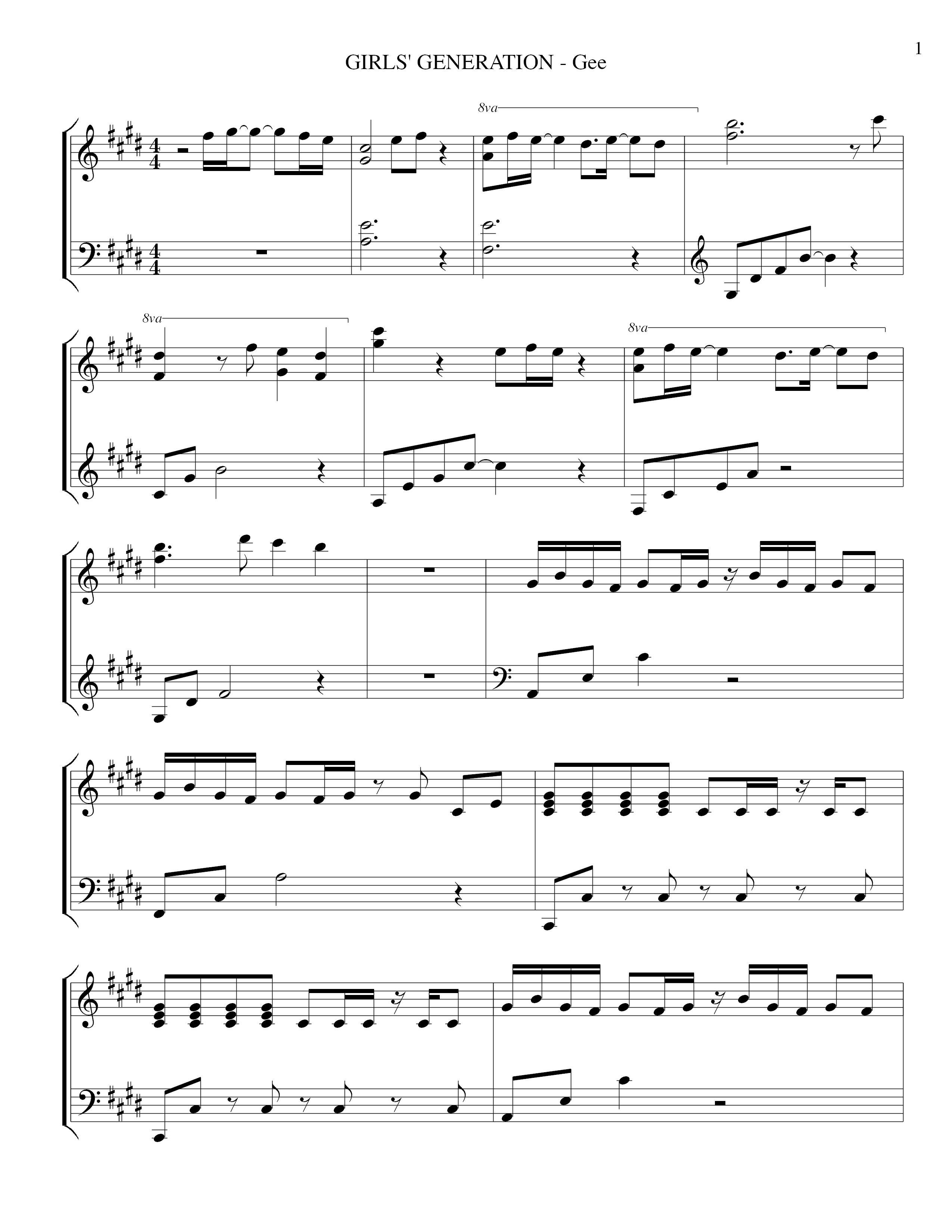 Geeall Versions Sheet Music Piano Score Free Pdf Download Hk Pop Piano Academy