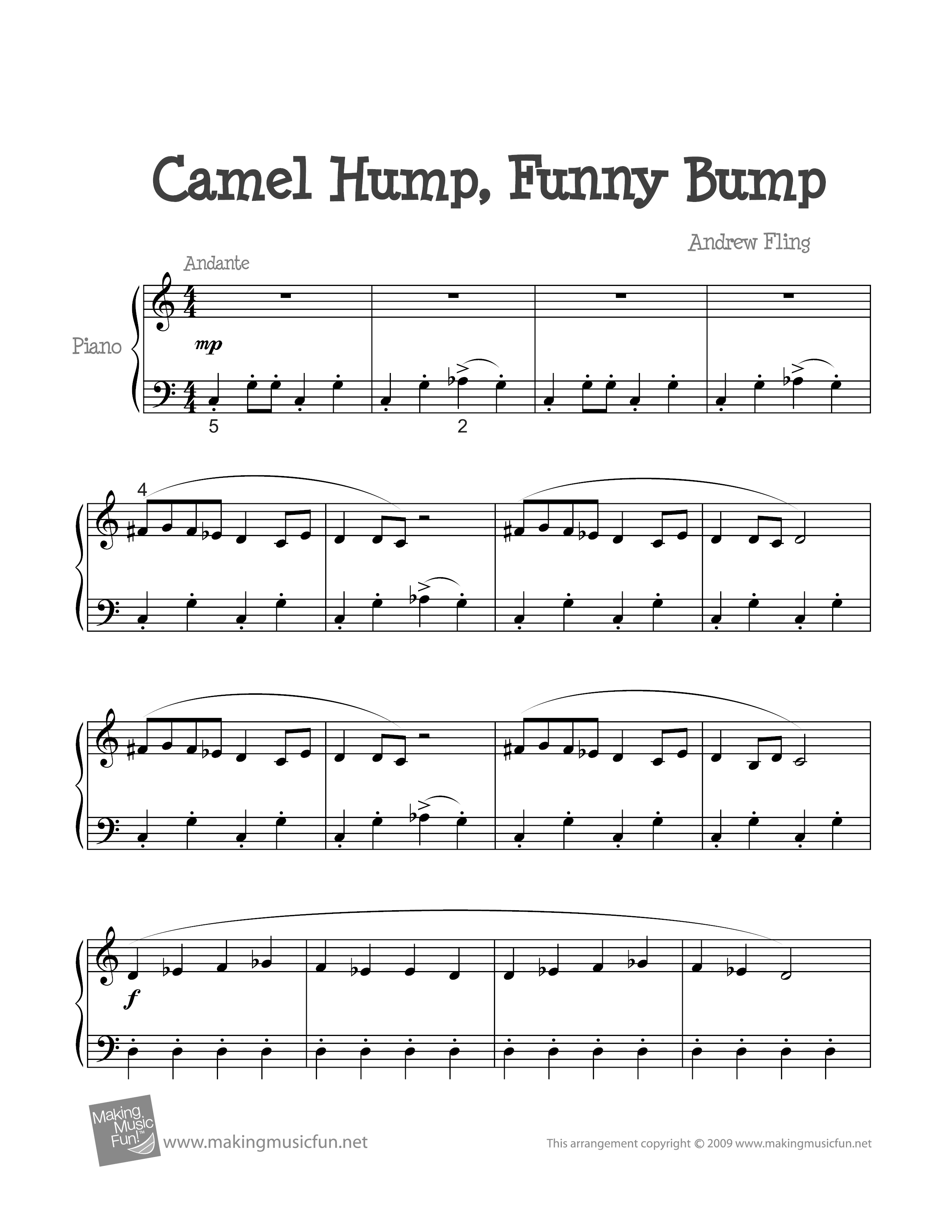Camel Hump, Funny Bump琴谱