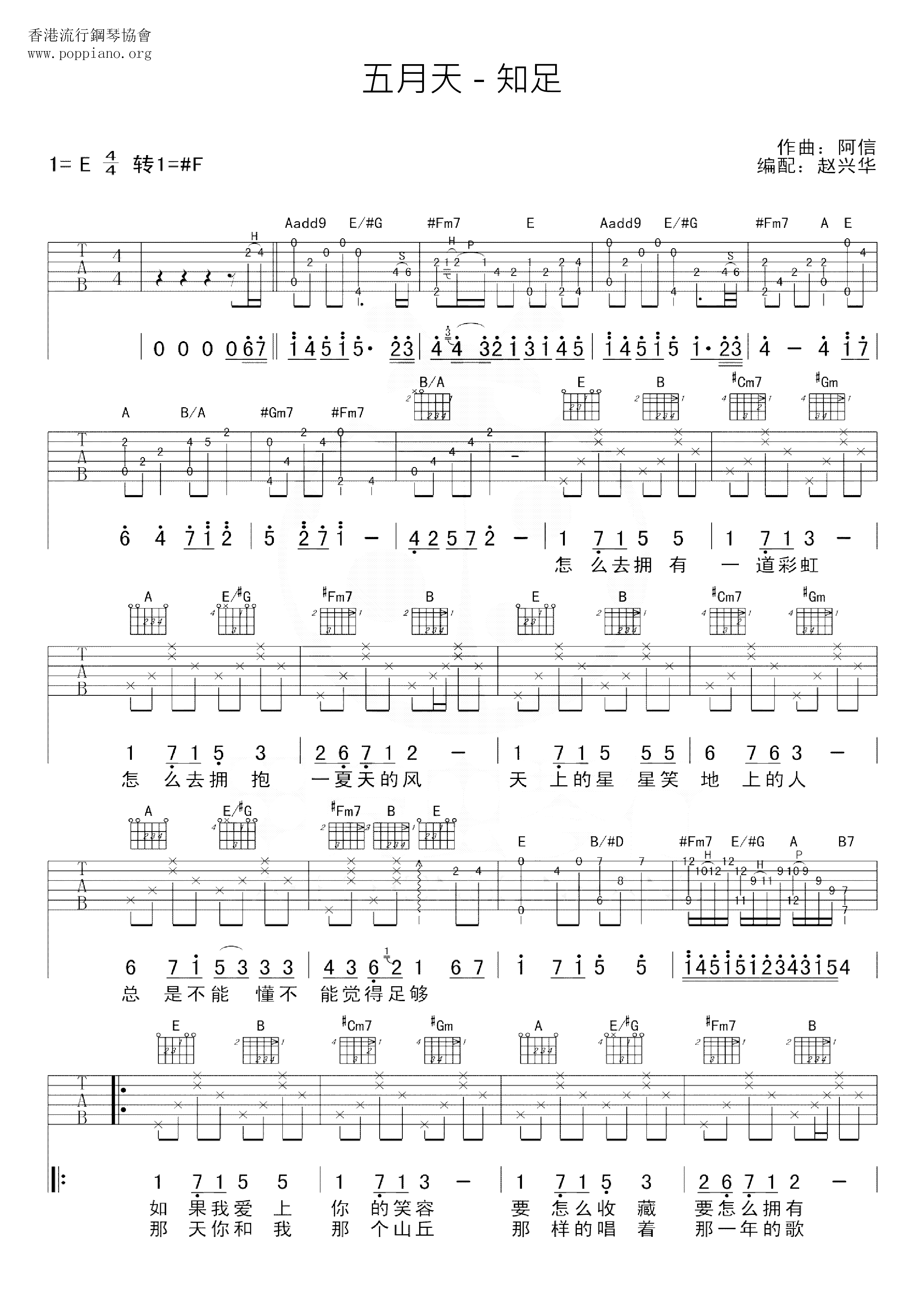 Mayday Contentment Sheet Music Pdf Free Score Download