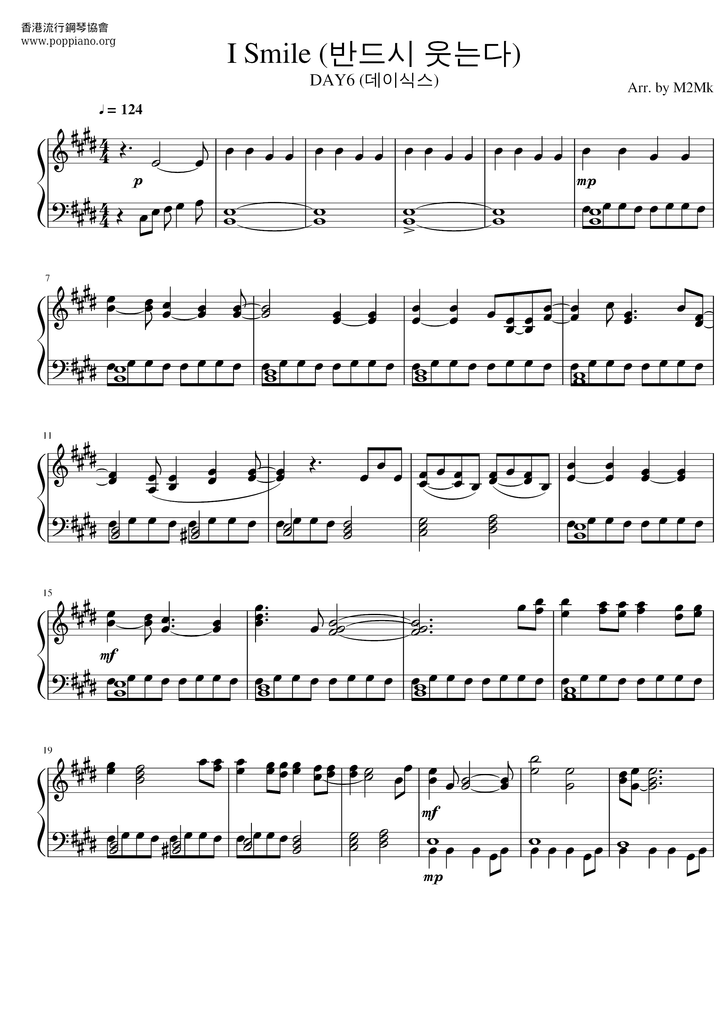 day6-i-smile-sheet-music-pdf-free-score-download