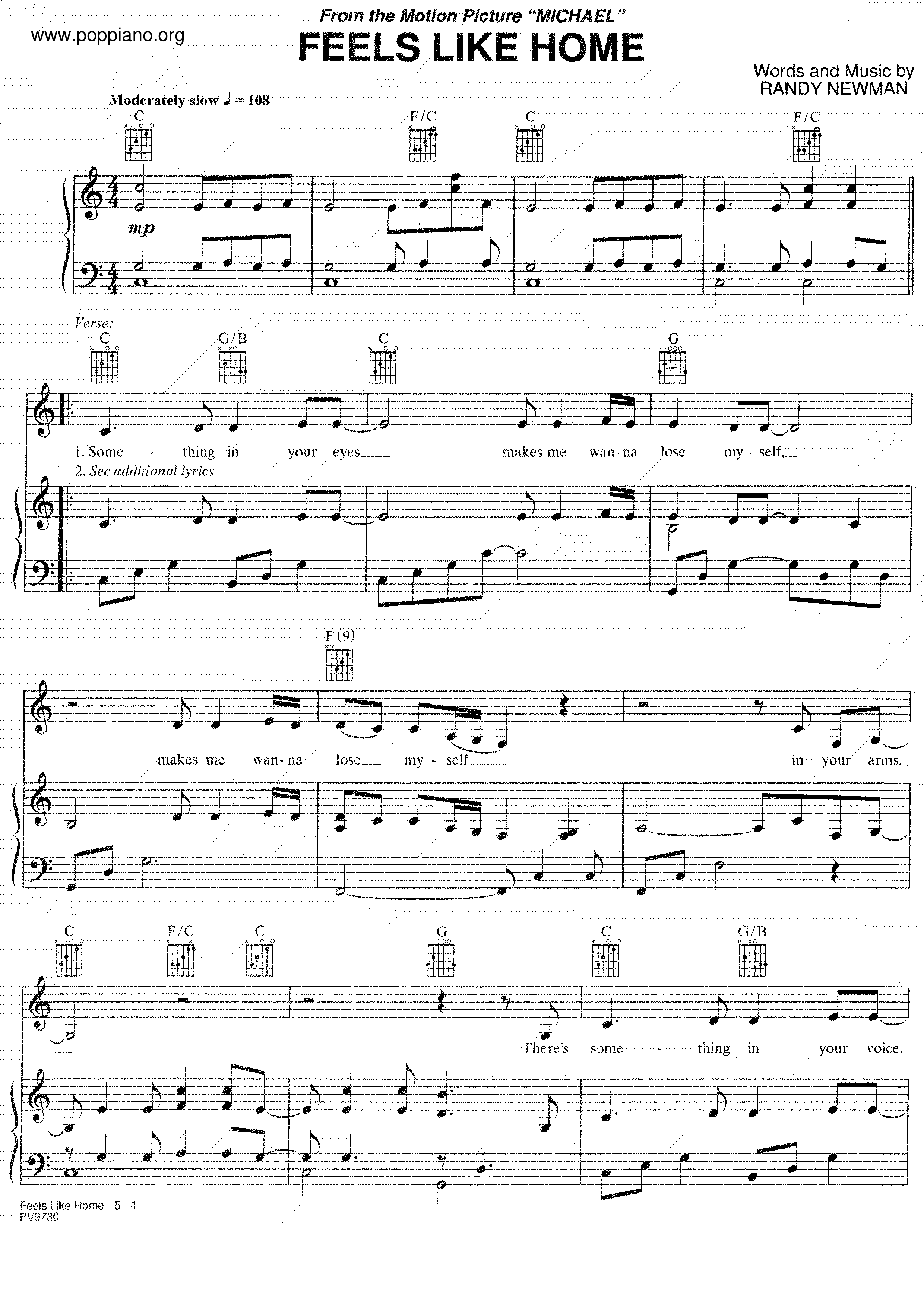Home Is A Special Kind Of Feeling Free Music Sheet