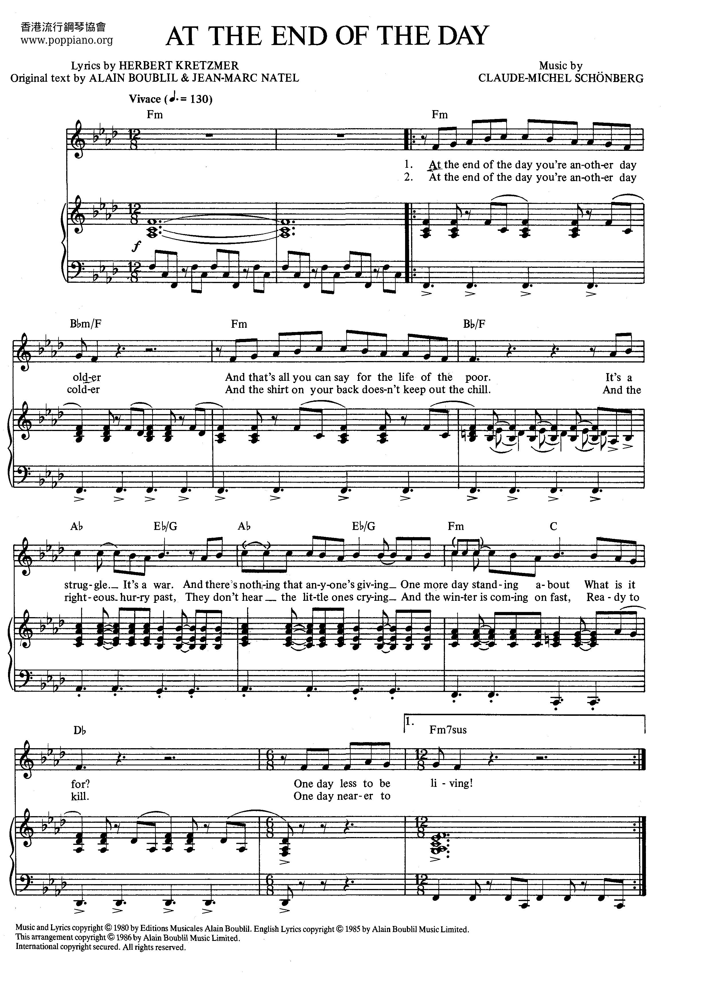 Les Miserables On My Own Sheet Music Pdf レ ミゼラブル Free Score Download