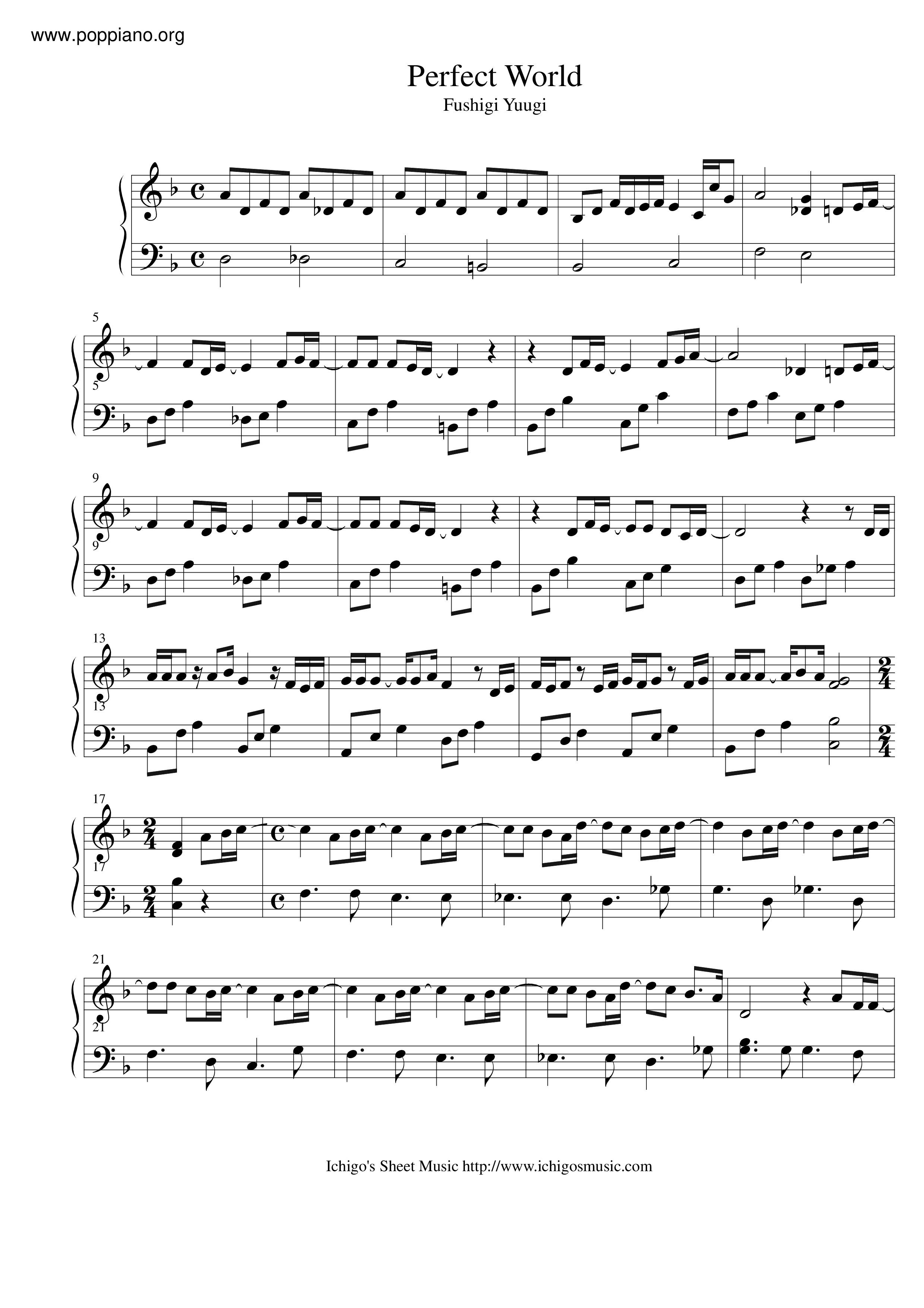 fushigi-y-gi-perfect-world-sheet-music-pdf-free-score-download