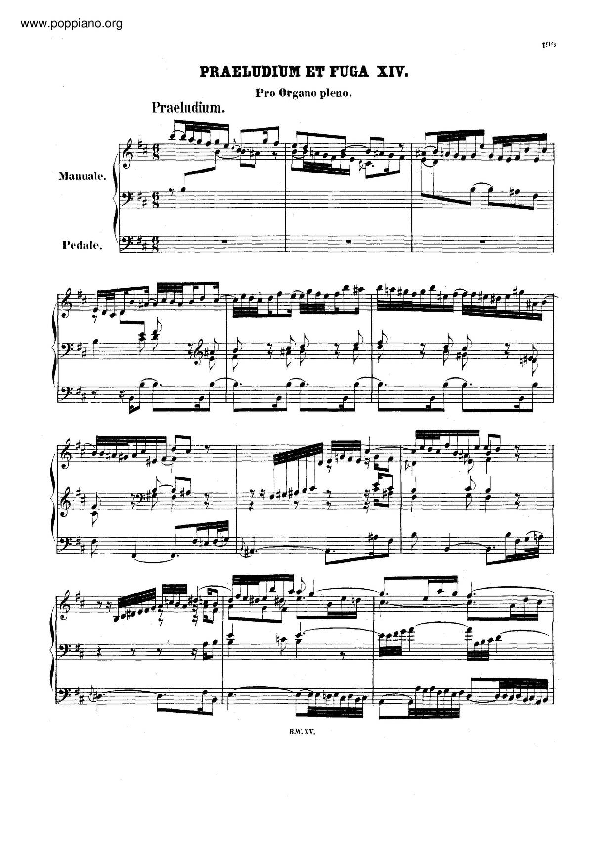 Bach-Prelude And Fugue In B Minor, BWV 544 Sheet Music Pdf, - Free ...