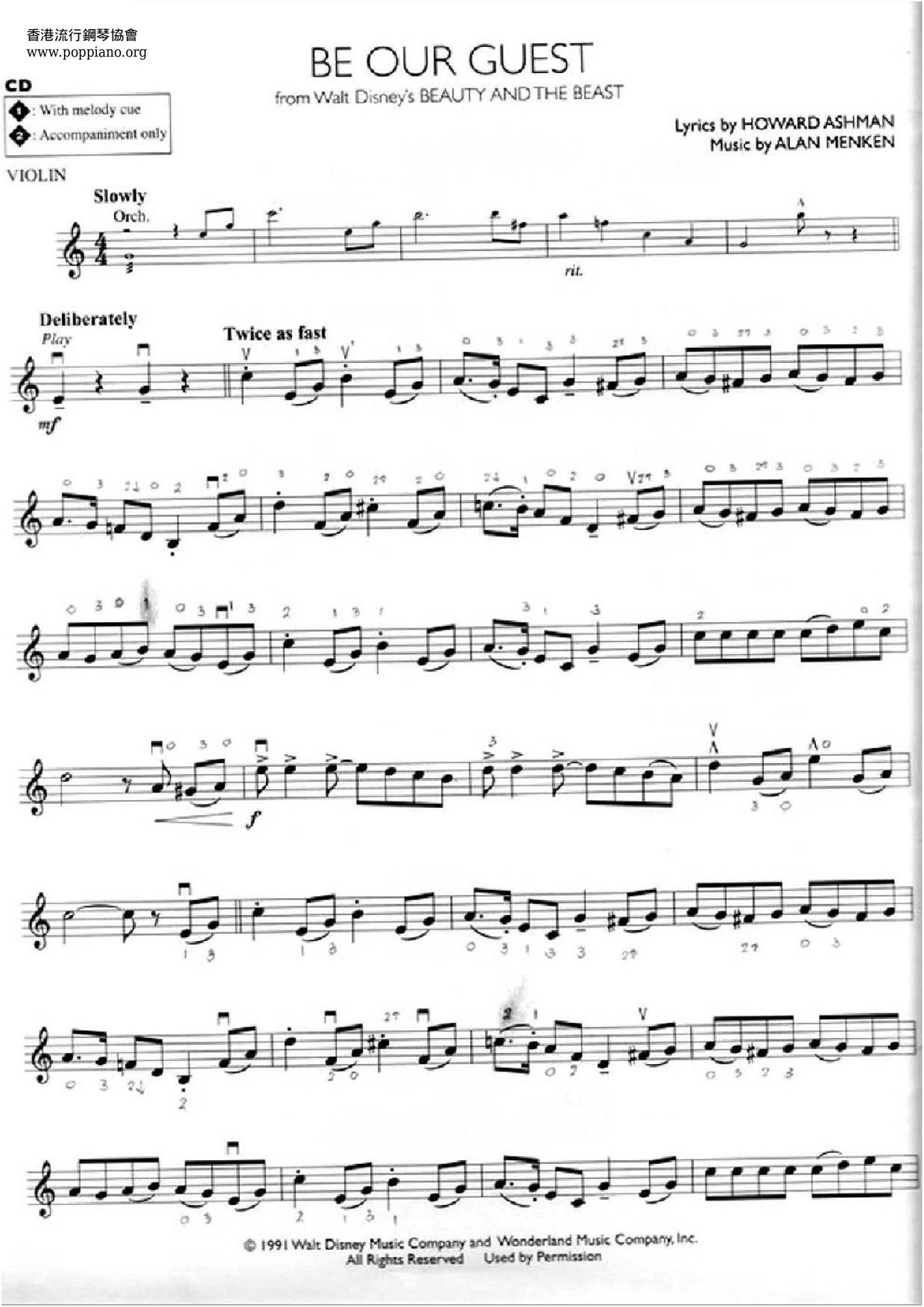 movie-soundtrack-beauty-and-the-beast-be-our-guest-violin-score-pdf-free