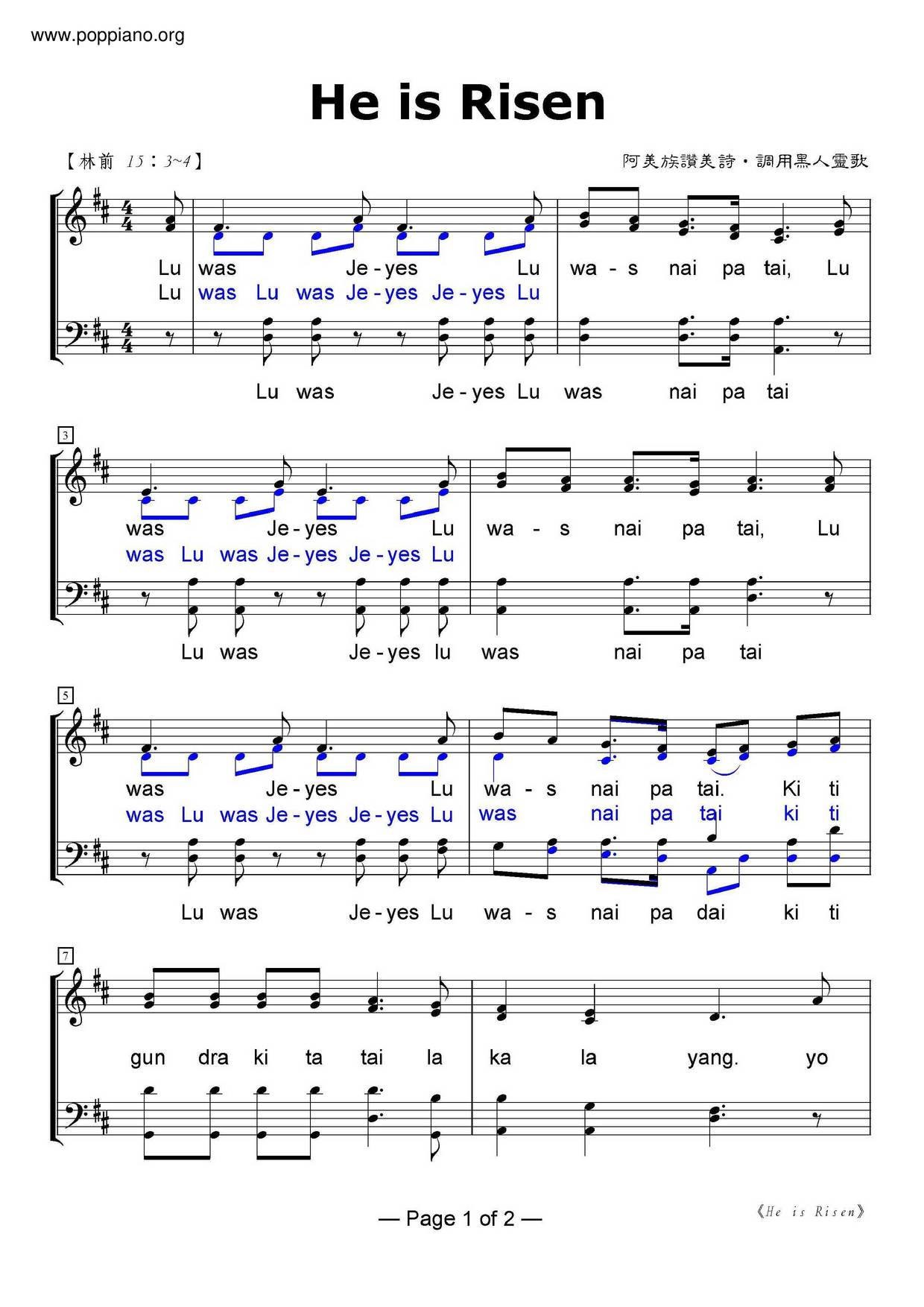 hymn-he-is-risen-sheet-music-pdf-free-score-download