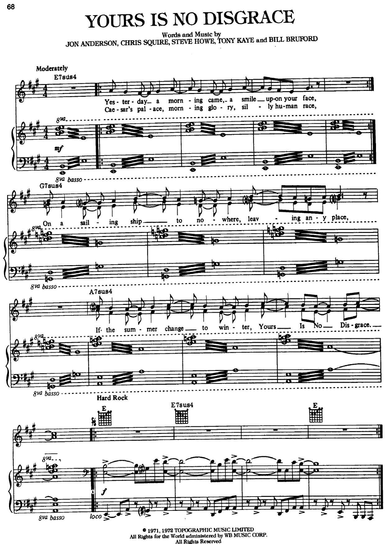 yes-yours-is-no-disgrace-sheet-music-pdf-free-score-download