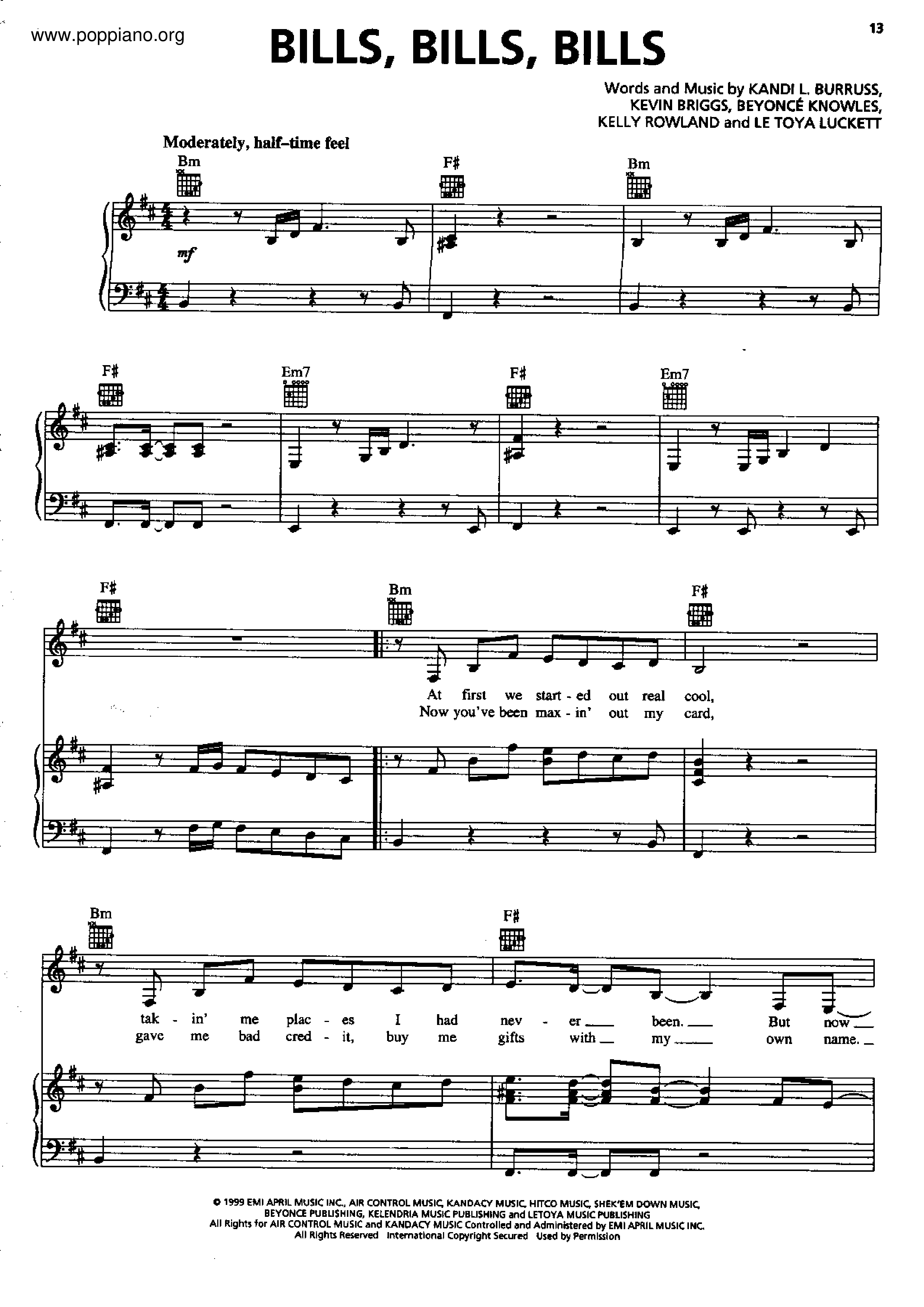 destiny-s-child-bills-bills-bills-sheet-music-pdf-free-score