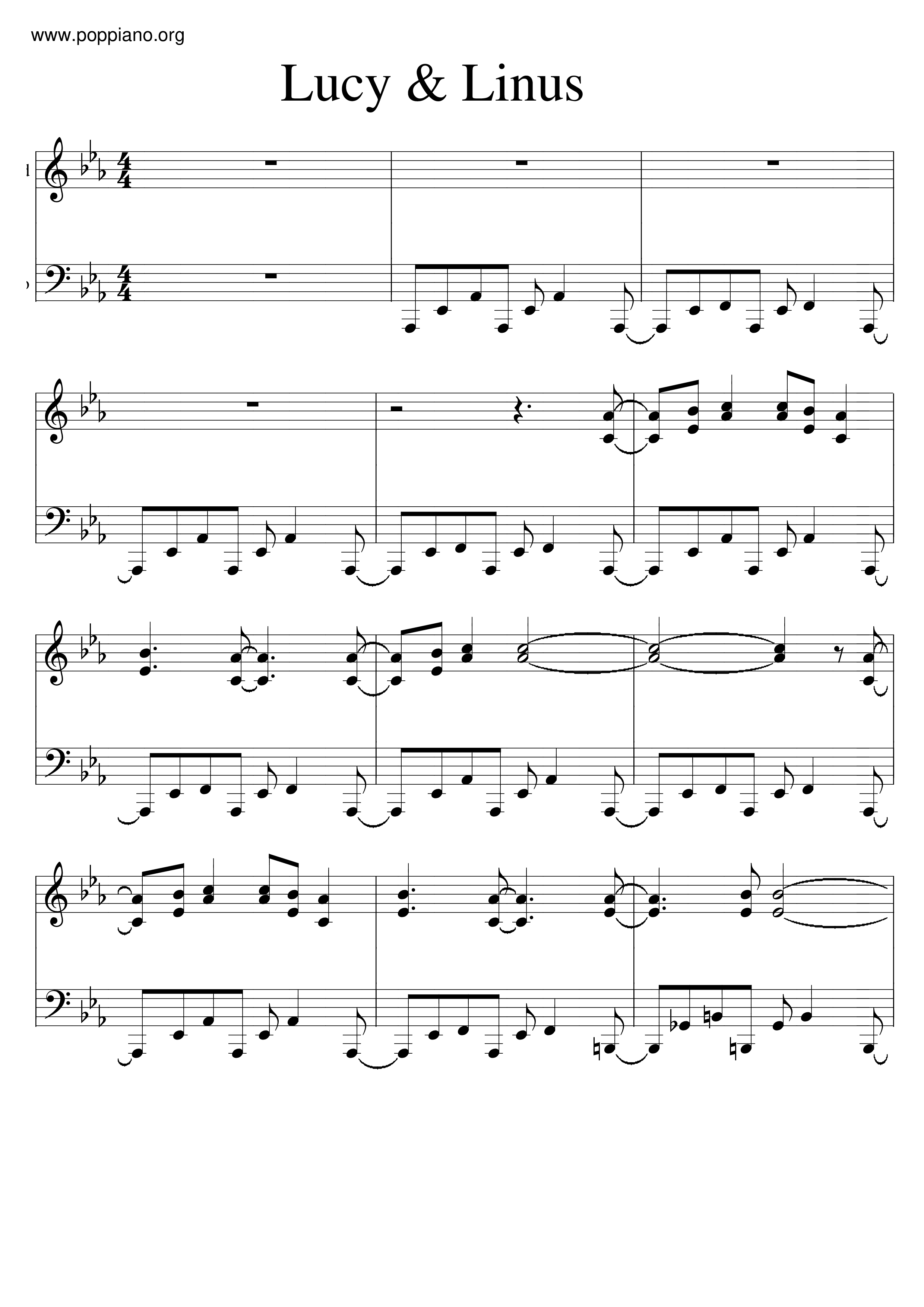 Vince GuaraldiLinus And Lucy Sheet Music pdf, Free Score Download ★