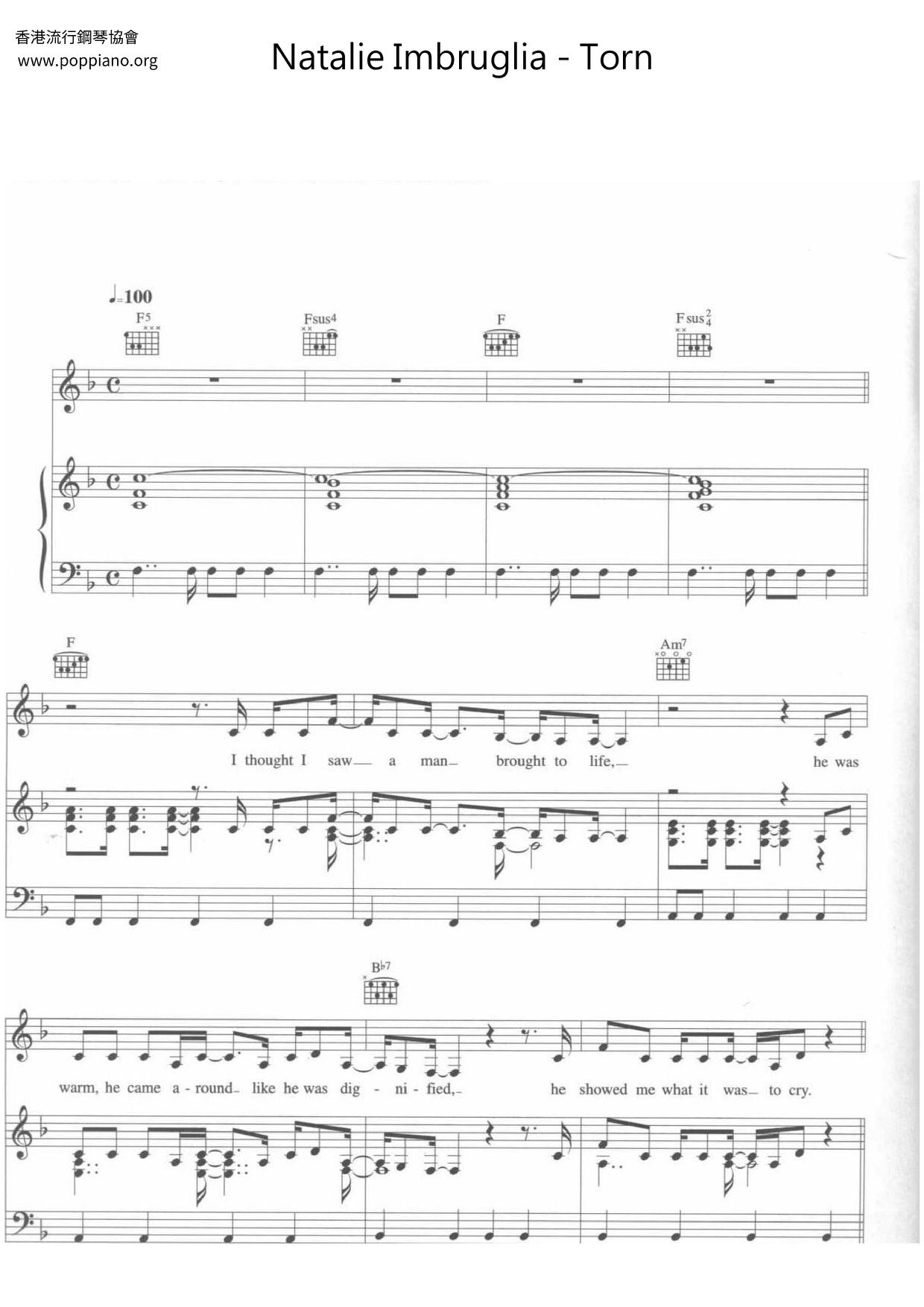 natalie-imbruglia-torn-sheet-music-pdf-free-score-download