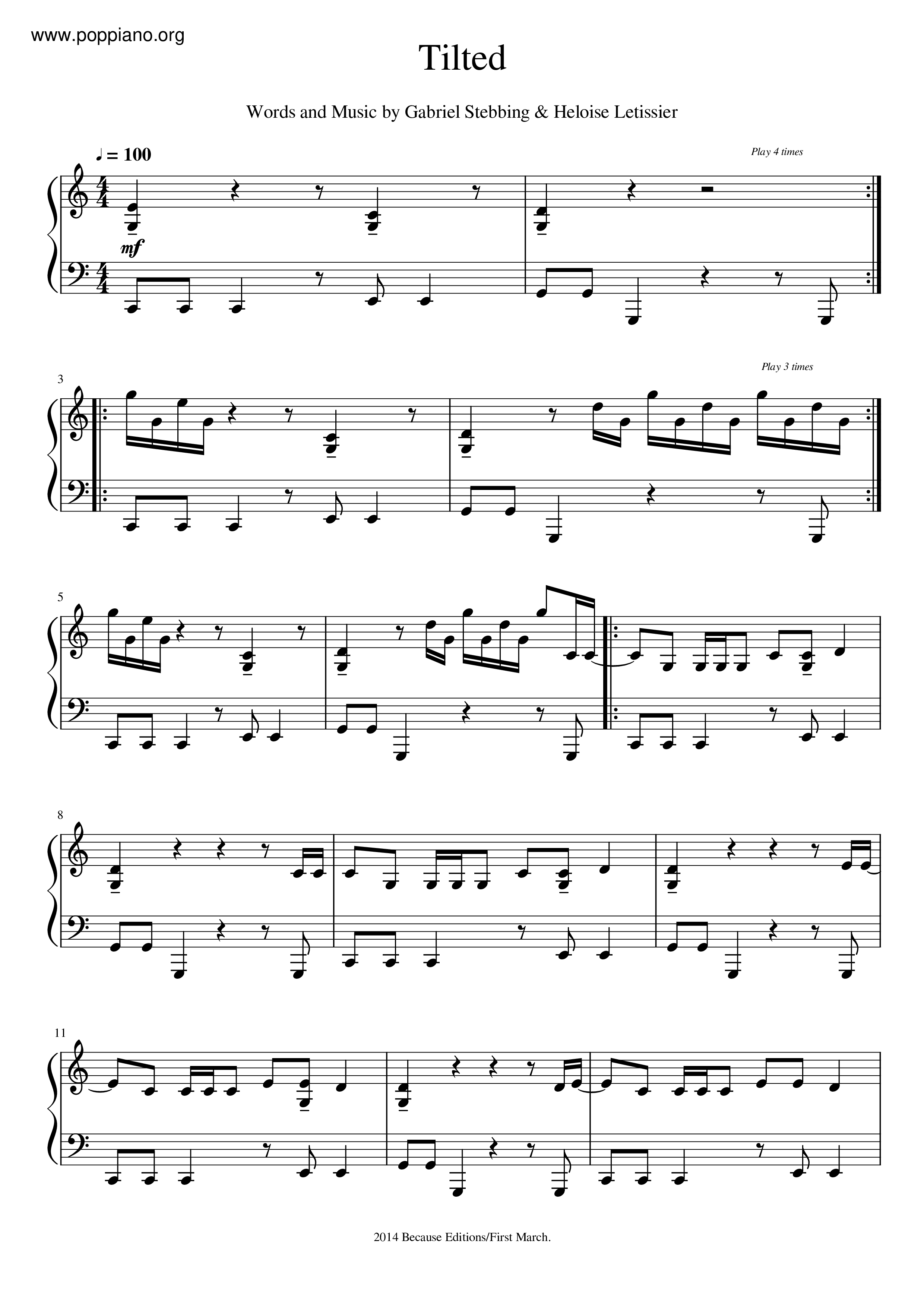 christine-and-the-queens-tilted-sheet-music-pdf-free-score-download