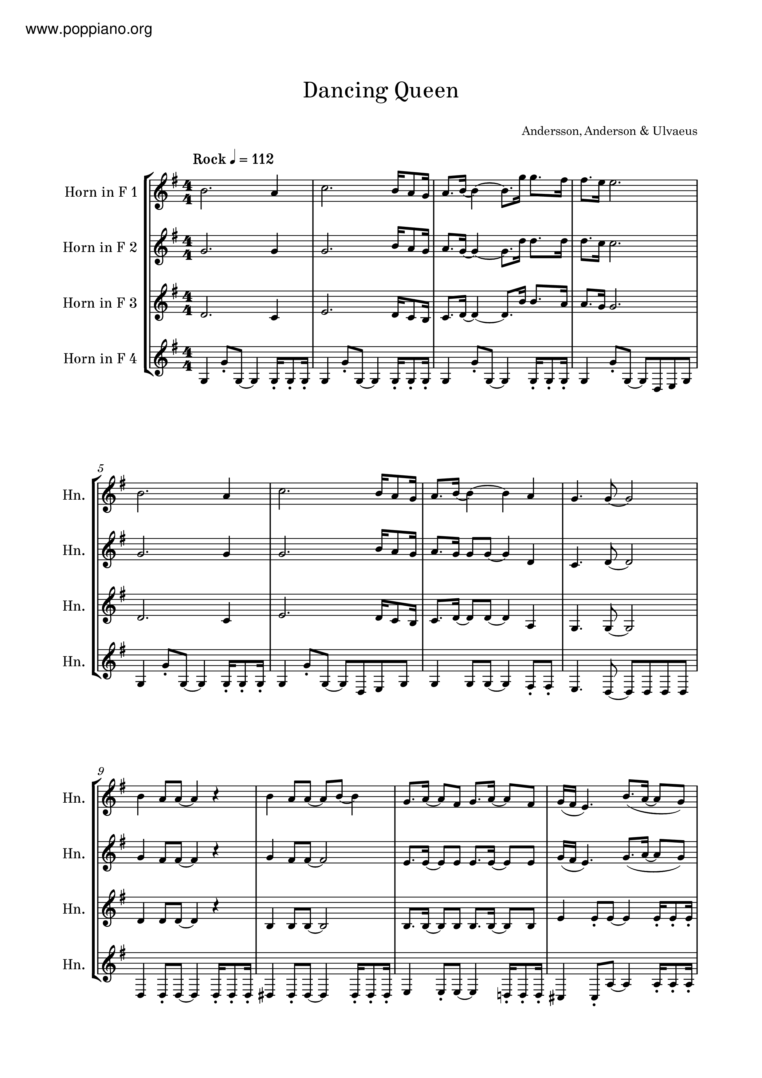 Abba Dancing Queen Sheet Music Pdf Free Score Download 