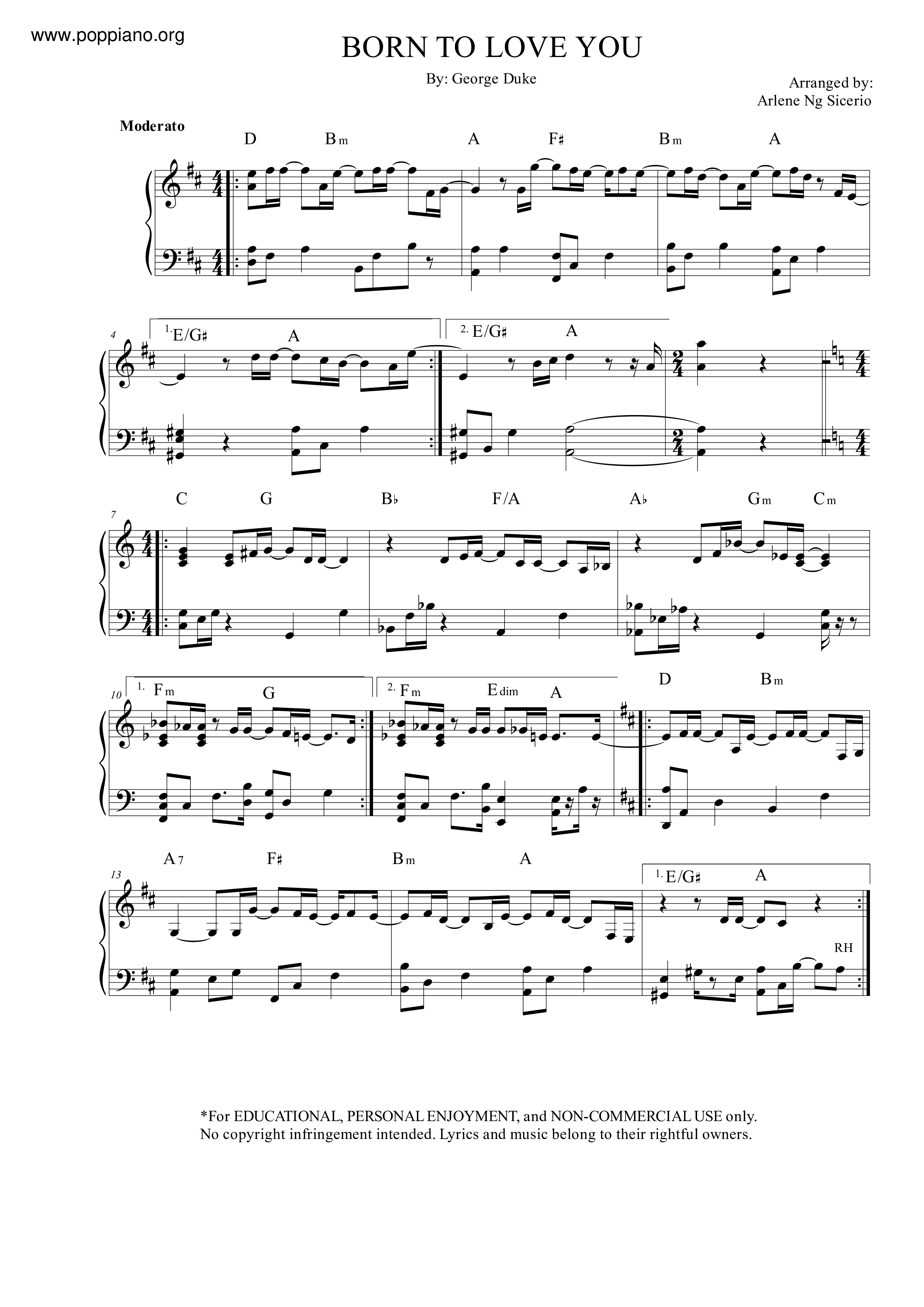 Queen Born To Love You Sheet Music Pdf Free Score Download ★