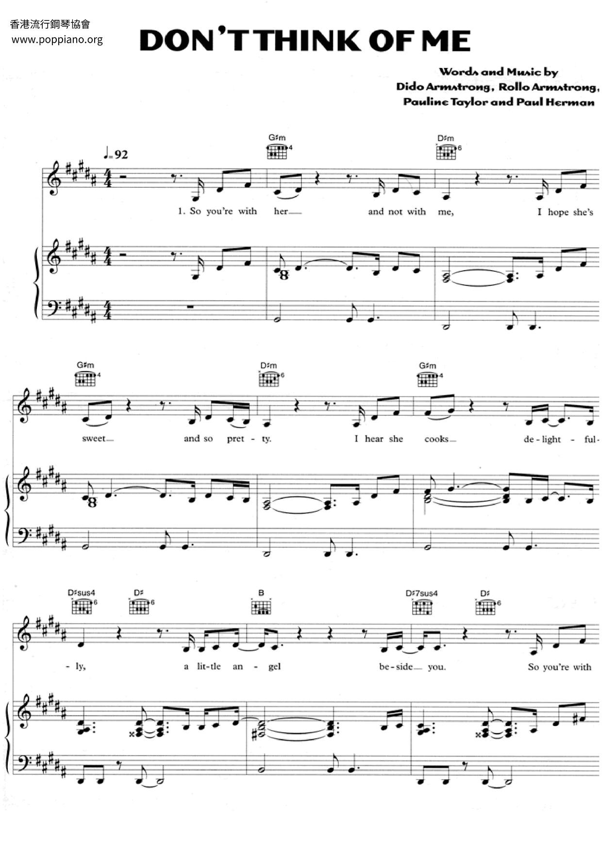 dido-don-t-think-of-me-sheet-music-pdf-free-score-download