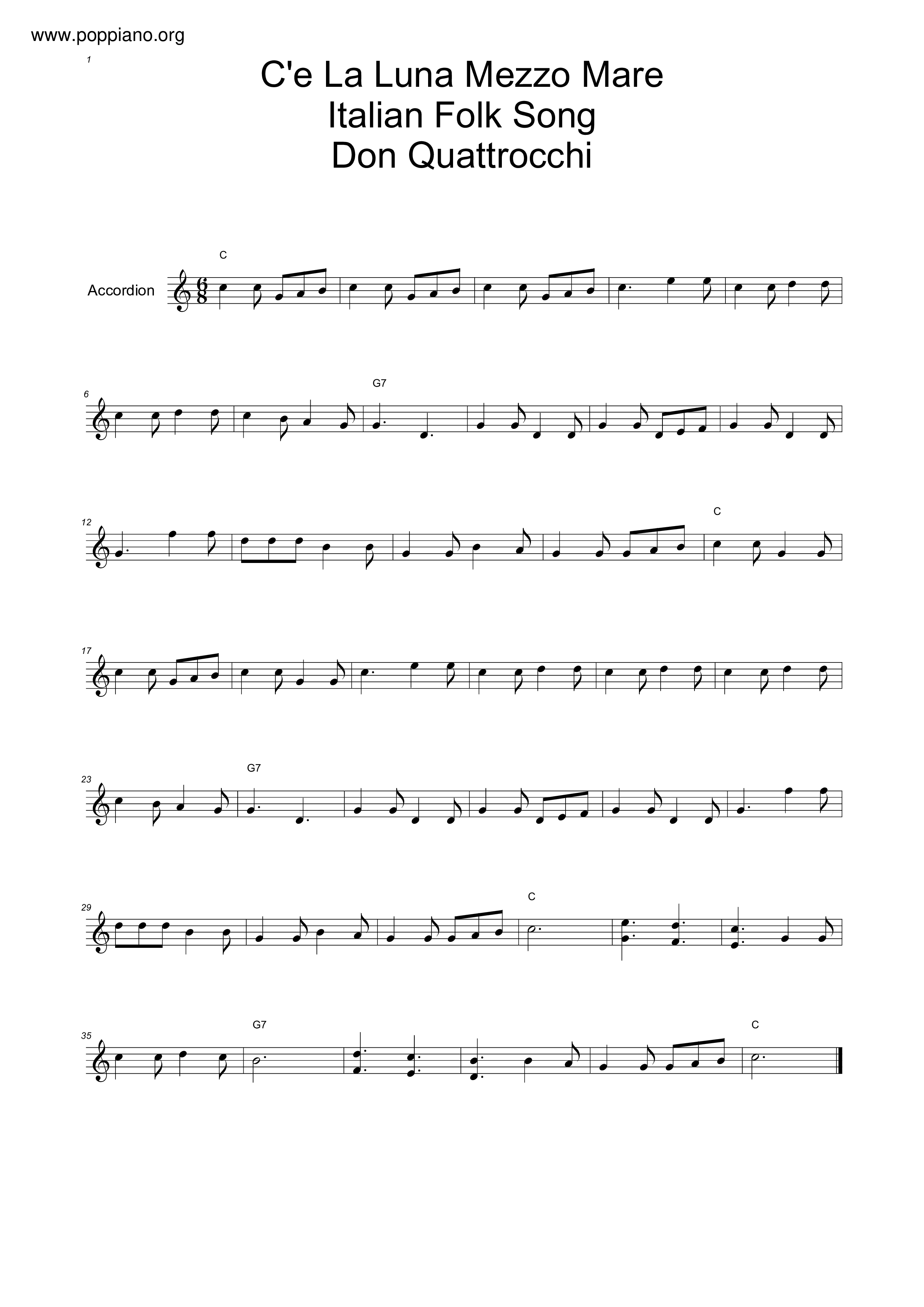 italian-folk-luna-mezzo-mare-violin-score-pdf-free-score-download